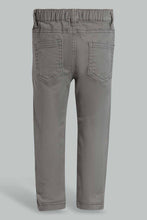 تنزيل الصورة على معرض الصور، Redtag-Grey-Pull-On-Casual-Trousers-Pull-On-Trousers-Infant-Boys-3 to 24 Months
