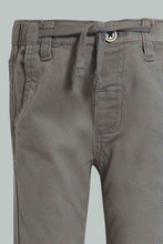 تنزيل الصورة على معرض الصور، Redtag-Grey-Pull-On-Casual-Trousers-Pull-On-Trousers-Infant-Boys-3 to 24 Months
