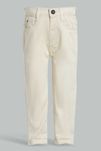 تنزيل الصورة على معرض الصور، Redtag-Ecru-Chino-Pant-Chinos-Infant-Boys-3 to 24 Months
