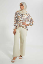 تنزيل الصورة على معرض الصور، Redtag-Cream-Button-Detail-Trousers-Skirts-Women&#39;s-
