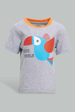 Load image into Gallery viewer, Redtag-Grey-T-Shirt-With-Jersey-Yd-Short-Set-(2-Pack)-Sets-Infant-Boys-3 to 24 Months
