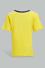 تنزيل الصورة على معرض الصور، Redtag-Yellow-Woodpecker-Tshirt-With-Yd-Short-Set-(2-Pack)-Sets-Infant-Boys-3 to 24 Months
