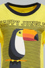 Redtag-Yellow-Woodpecker-Tshirt-With-Yd-Short-Set-(2-Pack)-Sets-Infant-Boys-3 to 24 Months