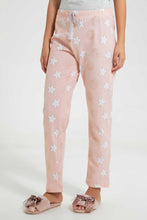 Load image into Gallery viewer, Redtag-Mid-Grey-Printed-Pyjama-Set-Pyjama-Sets-Women&#39;s-

