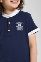 Load image into Gallery viewer, Redtag-White-Woven-Collar-Polo-Shirt-Polo-Shirts-Boys-2 to 8 Years
