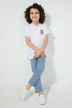 Load image into Gallery viewer, Redtag-Mint-Woven-Collar-Polo-Shirt-Polo-Shirts-Boys-2 to 8 Years
