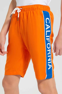 Redtag-Orange-Board-Short-BSR-Swimwear,-Category:Swimwear,-Colour:Orange,-Filter:Senior-Boys-(9-to-14-Yrs),-New-In,-New-In-BSR,-Non-Sale,-S22D,-Section:Kidswear-Senior-Boys-