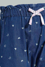 تنزيل الصورة على معرض الصور، Redtag-Dark-Wash-Printed-Harem-Jeans-Jeans-Harem-Fit-Infant-Girls-3 to 24 Months
