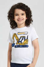 تنزيل الصورة على معرض الصور، Redtag-2-Pack-Blue-And-Navy-Print-T-Shirt-Graphic-T-Shirts-Boys-2 to 8 Years
