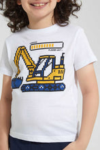 تنزيل الصورة على معرض الصور، Redtag-2-Pack-Blue-And-Navy-Print-T-Shirt-Graphic-T-Shirts-Boys-2 to 8 Years
