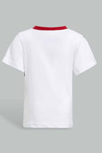 تنزيل الصورة على معرض الصور، Redtag-White-And-Red-Printed-With-Red-Bottom-Jersey-Casual-Set-(2-Pack)-Sets-Infant-Boys-3 to 24 Months
