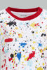 Redtag-White-And-Red-Printed-With-Red-Bottom-Jersey-Casual-Set-(2-Pack)-Sets-Infant-Boys-3 to 24 Months