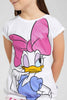 Redtag-White-Daisy-Duck-Placement-Print-T-Shirt-Category:T-Shirts,-Colour:White,-Deals:4-For-90,-Filter:Girls-(2-to-8-Yrs),-Girls-T-Shirts,-New-In,-New-In-GIR,-S22C,-Section:Kidswear,-TBL-Girls-