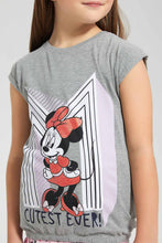 تنزيل الصورة على معرض الصور، Redtag-Grey-Melange-Minnie-Mouse-Placement-Print-T-Shirt-Category:T-Shirts,-Colour:Grey,-Filter:Girls-(2-to-8-Yrs),-Girls-T-Shirts,-New-In,-New-In-GIR,-Non-Sale,-S22C,-Section:Kidswear,-TBL-Girls-
