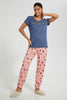 Redtag-Blue-Brunch-Printed-Pyjama-Set-Pyjama-Sets-Women's-