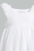 Redtag-White-Schiffli-Hem-Fluter-Sleeves-Blouse-Blouses-Infant-Girls-3 to 24 Months