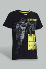 تنزيل الصورة على معرض الصور، Redtag-Black-Dark-Knight-Batman-Top-Nightsuit-Pyjama-Sets-Senior-Boys-9 to 14 Years
