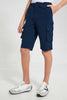 Redtag-Navy-Chino-Cargo-Short-Chino-Shorts-Senior-Boys-9 to 14 Years