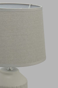 Redtag-White-Embossed-Ceramic-Table-Lamp-Category:Lamps,-Colour:White,-Filter:Home-Decor,-HARMONY,-HMW-HOM-Lighting,-New-In,-New-In-HMW-HOM,-Non-Sale,-Section:Homewares,-W22O-Home-Decor-