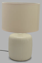 تنزيل الصورة على معرض الصور، Redtag-White-Embossed-Ceramic-Table-Lamp-Category:Lamps,-Colour:White,-Filter:Home-Decor,-HARMONY,-HMW-HOM-Lighting,-New-In,-New-In-HMW-HOM,-Non-Sale,-Section:Homewares,-W22O-Home-Decor-
