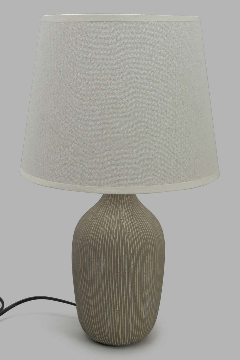 Redtag-Beige-Pattern-Ceramic-Table-Lamp-Category:Lamps,-Colour:Beige,-Filter:Home-Decor,-HARMONY,-HMW-HOM-Lighting,-New-In,-New-In-HMW-HOM,-Non-Sale,-Section:Homewares,-W22O-Home-Decor-