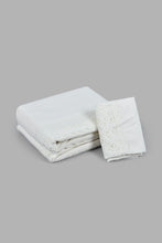 تنزيل الصورة على معرض الصور، Redtag-Ivory-2-Pieces-Duvet-Cover-Set-With-Lace-(Single-Size)-Category:Duvet-Covers,-Colour:Ivory,-Filter:Home-Bedroom,-HMW-BED-Duvet-Covers,-LEGACY,-New-In,-New-In-HMW-BED,-Non-Sale,-S22C,-Section:Homewares-Home-Bedroom-
