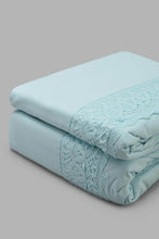 تنزيل الصورة على معرض الصور، Redtag-Teal-3-Pieces-Duvet-Cover-Set-With-Lace-(Double-Size)-Category:Duvet-Covers,-Colour:Teal,-Filter:Home-Bedroom,-HMW-BED-Duvet-Covers,-New-In,-New-In-HMW-BED,-Non-Sale,-S22C,-Section:Homewares-Home-Bedroom-
