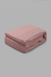 Redtag-Pink-3-Pieces-Duvet-Cover-Set-With-Lace-(Double-Size)-Category:Duvet-Covers,-Colour:Pink,-Filter:Home-Bedroom,-HMW-BED-Duvet-Covers,-New-In,-New-In-HMW-BED,-Non-Sale,-S22C,-Section:Homewares-Home-Bedroom-