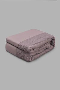 Redtag-Purple-3-Pieces-Duvet-Cover-Set-With-Lace-(Double-Size)-Category:Duvet-Covers,-Colour:Purple,-Filter:Home-Bedroom,-HMW-BED-Duvet-Covers,-New-In,-New-In-HMW-BED,-Non-Sale,-S22C,-Section:Homewares-Home-Bedroom-