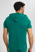 Load image into Gallery viewer, Redtag-Green-Hoody-T-Shirt-Graphic-T-Shirts-Men&#39;s-
