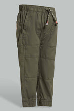 تنزيل الصورة على معرض الصور، Redtag-Olive-Biker-Jogger-Pants-Jogger-Fit-Infant-Boys-3 to 24 Months
