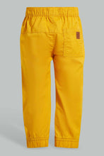 تنزيل الصورة على معرض الصور، Redtag-Yellow-Biker-Jogger-Pants-Jogger-Fit-Infant-Boys-3 to 24 Months
