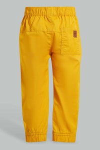 Redtag-Yellow-Biker-Jogger-Pants-Jogger-Fit-Infant-Boys-3 to 24 Months