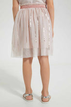 Load image into Gallery viewer, Redtag-Sequin-Skirt-With-Lurex-Tape-Skirts-Girls-2 to 8 Years
