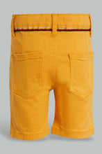 تنزيل الصورة على معرض الصور، Redtag-Mustard-Trouser-Pull-On-Short-Chino-Shorts-Infant-Boys-3 to 24 Months
