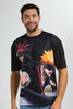 Redtag-Black-Aop-Animated-T-Shirt-All-Over-Prints-T-Shirts-Men's-