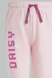 Redtag-Pink-Daisy-Duck-Active-Track-Pant-Category:Joggers,-Colour:Pink,-Filter:Girls-(2-to-8-Yrs),-Girls-Joggers,-New-In,-New-In-GIR,-Non-Sale,-S22C,-Section:Kidswear,-TBL-Girls-