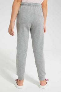 Redtag-Grey-Melange-Marie-Active-Track-Pant-Category:Joggers,-Colour:Grey,-Filter:Girls-(2-to-8-Yrs),-Girls-Joggers,-New-In,-New-In-GIR,-Non-Sale,-S22C,-Section:Kidswear,-TBL-Girls-