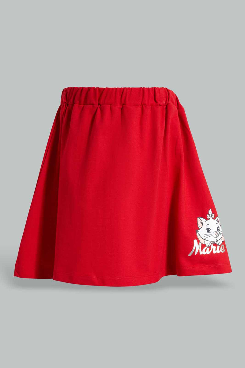 Redtag-Red-Marie-Skirt-With-Placement-Print-Skirts-Girls-2 to 8 Years