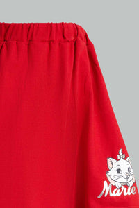 Redtag-Red-Marie-Skirt-With-Placement-Print-Skirts-Girls-2 to 8 Years