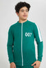 Redtag-Green-Zipthru-SweaT-Shirt-Hooded-Sweatshirts-Senior-Boys-9 to 14 Years
