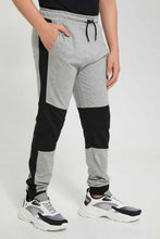 تنزيل الصورة على معرض الصور، Redtag-Grey-Mel-Biker-Knee-Jogger-Pant-Joggers-Senior-Boys-9 to 14 Years
