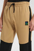 Redtag-Lt.-Beige-Biker-Knee-Jogger-Pant-Joggers-Senior-Boys-9 to 14 Years