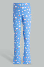 Load image into Gallery viewer, Redtag-Sky-Blue-Aop-Legging-Jeggings-Girls-2 to 8 Years
