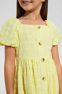 Yellow Button Down Dress