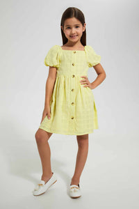 Yellow Button Down Dress