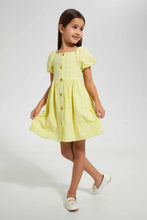 Load image into Gallery viewer, Yellow Button Down Dress
