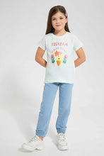 Load image into Gallery viewer, Redtag-Lt.-Wash-Girls-Jogger-Jeans-Baggy-Fit-Girls-2 to 8 Years
