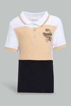 Load image into Gallery viewer, Redtag-Yellow-Navy-White-Polo-Cut-And-Sew-Pique-Polo-Polo-Shirts-Infant-Boys-3 to 24 Months
