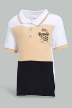 Load image into Gallery viewer, Redtag-Yellow-Navy-White-Polo-Cut-And-Sew-Pique-Polo-Polo-Shirts-Infant-Boys-3 to 24 Months
